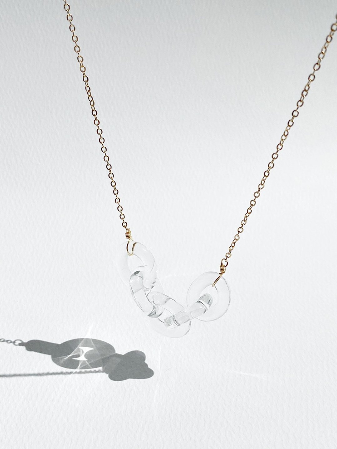 CATENA necklace - 灯工烧制玻璃 项链 - 颈链 - 玻璃 透明