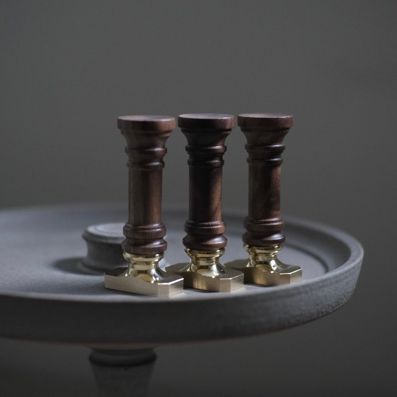 封蜡章 群星集 - 印章/印台 - 铜/黄铜 白色