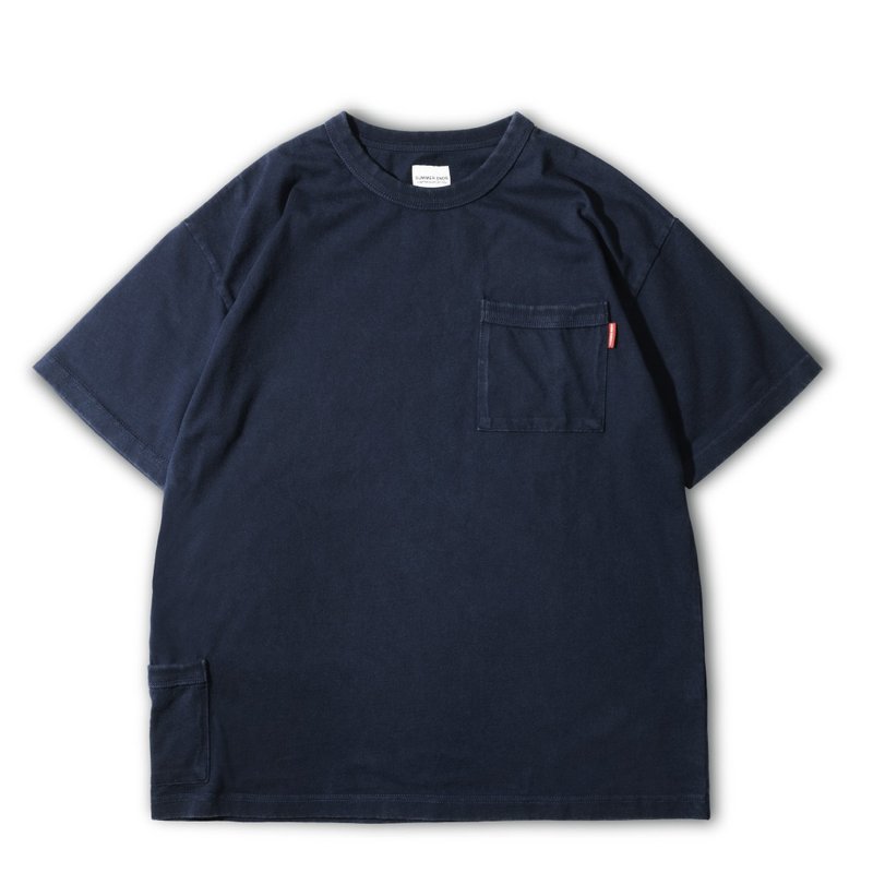WASHED POCKET TEE 水洗 重磅 双口袋 T-Shirt (BEST BUY 常卖款) - 男装上衣/T 恤 - 棉．麻 蓝色