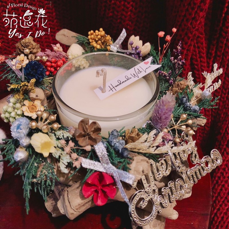漂流木圣诞烛台组 - 蜡烛/烛台 - 蜡 多色