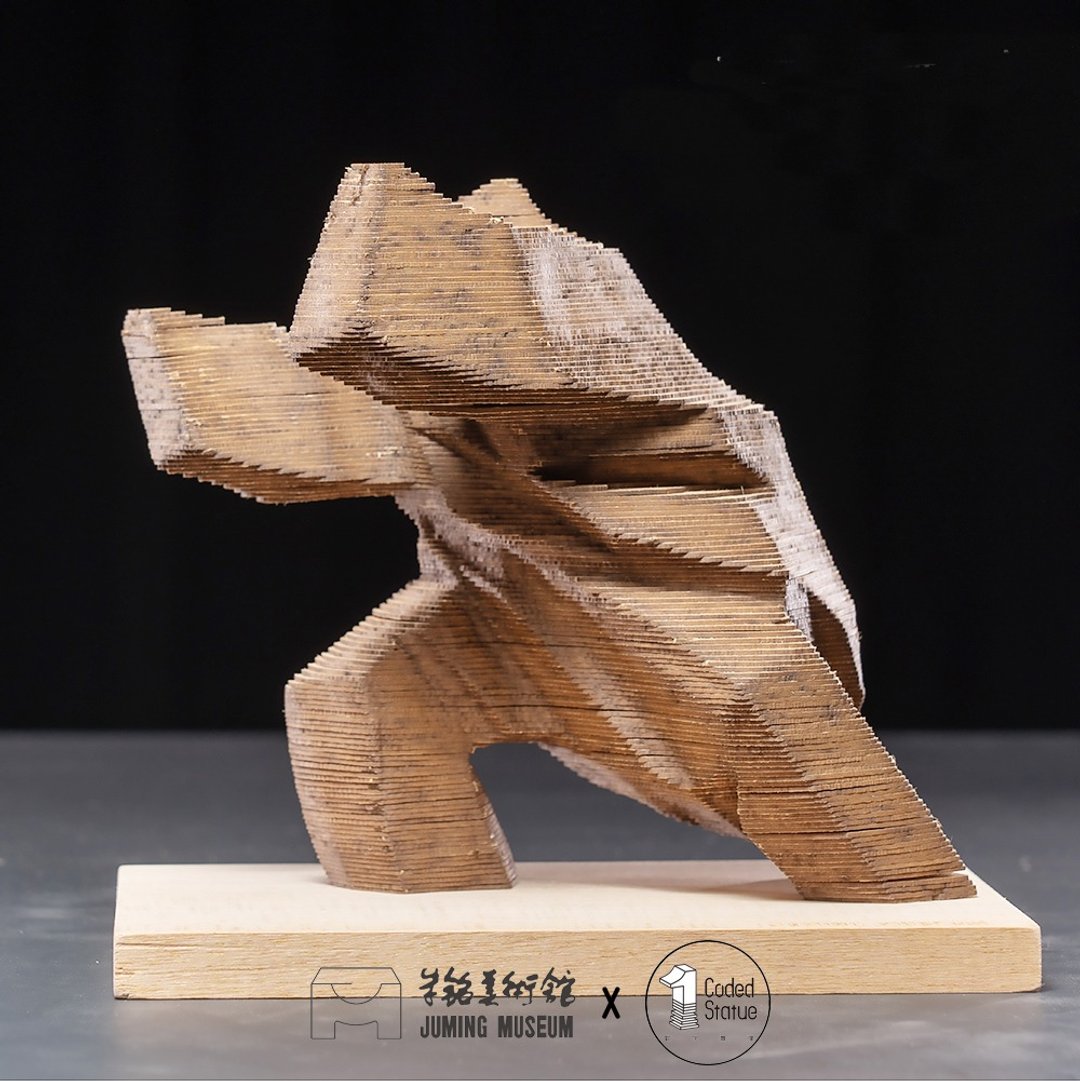 【Code Statue】太极叠叠乐立体拼图  推手II  朱铭美术馆联名款 - 木工/竹艺/纸艺 - 纸 