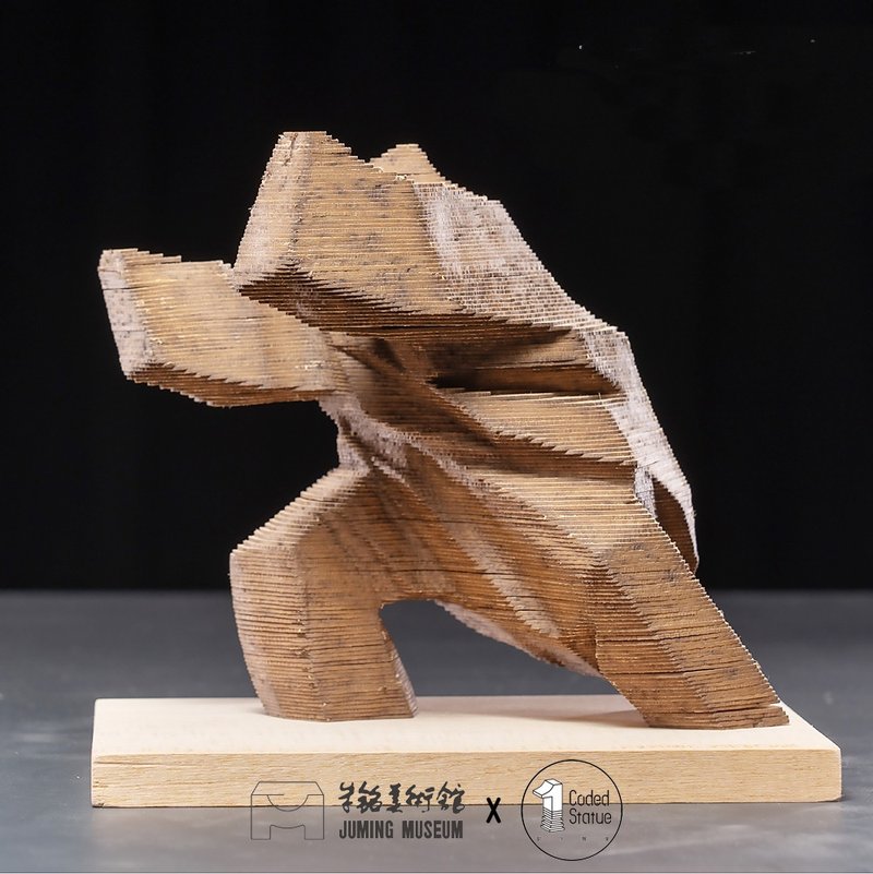【Code Statue】太极叠叠乐立体拼图  推手II  朱铭美术馆联名款 - 木工/竹艺/纸艺 - 纸 