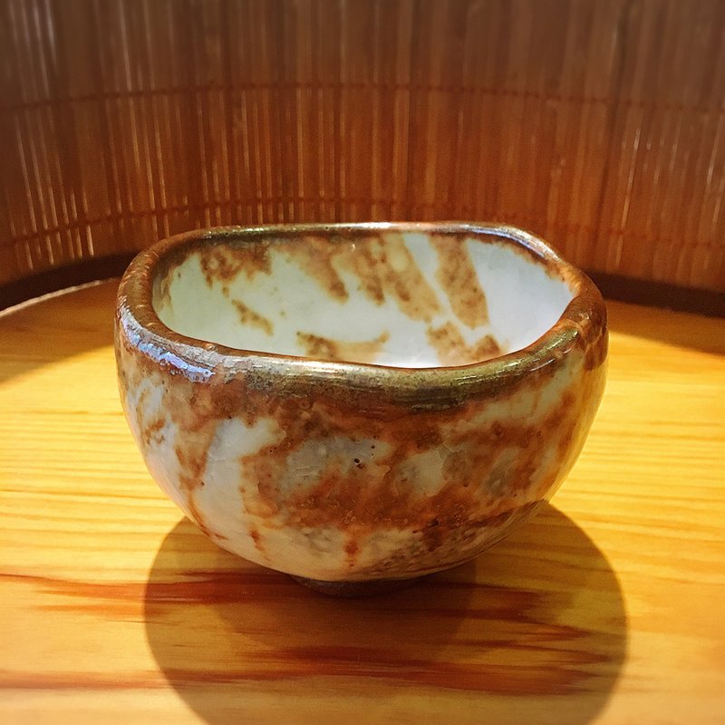 林芳宇作品 志野烧茶碗(中) - 茶具/茶杯 - 陶 