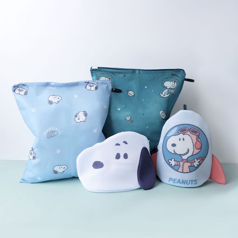 Peanuts史努比 1+1全能洗衣二入组-Snoopy洗衣袋 - 衣物清洁 - 聚酯纤维 多色