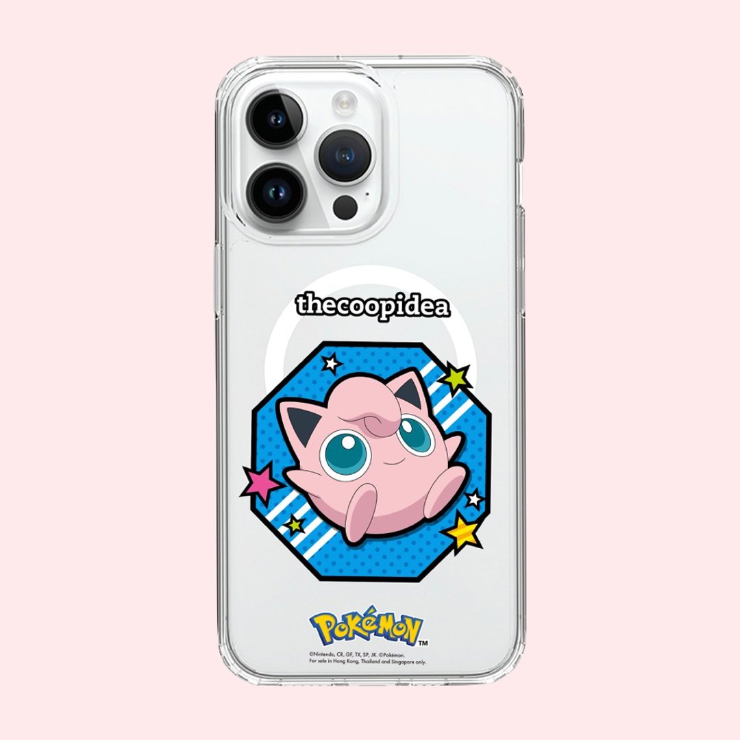 Pokémon iPhone15系列保护壳卡通手机套 比卡丘卡比兽伊布波波球 - 手机壳/手机套 - 塑料 粉红色