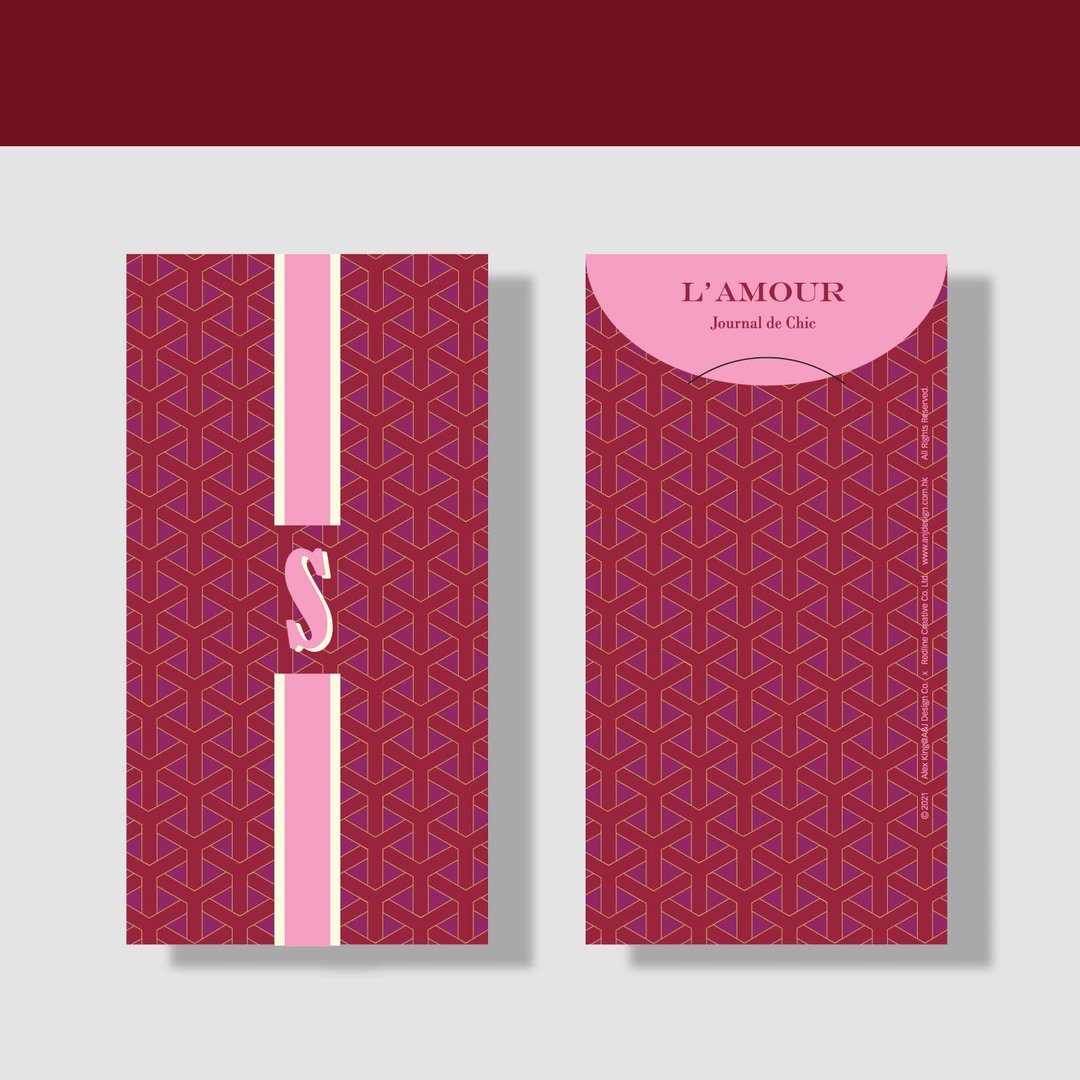 得奖  CNY New Year 2023 专属 质感信封 I Letter S (8入) - 卡片/明信片 - 纸 红色