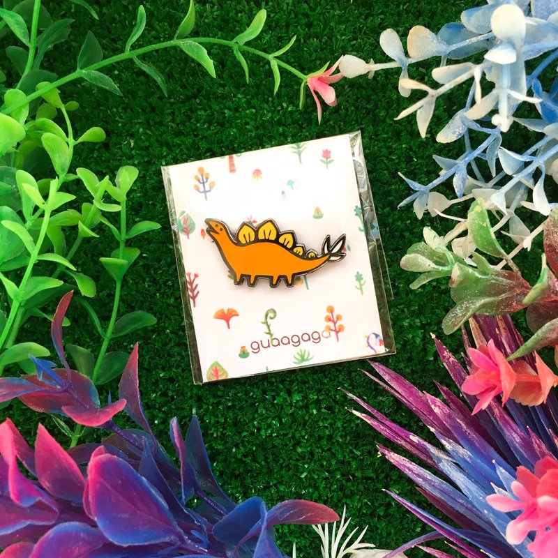 /重新补货/ 小剑龙 金属别针/2024年制造 - 徽章/别针 - 其他金属 橘色