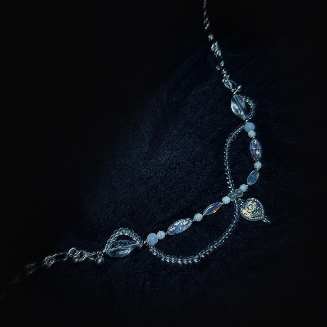 浮 — 项链 Floaty White Necklace - 项链 - 其他材质 白色