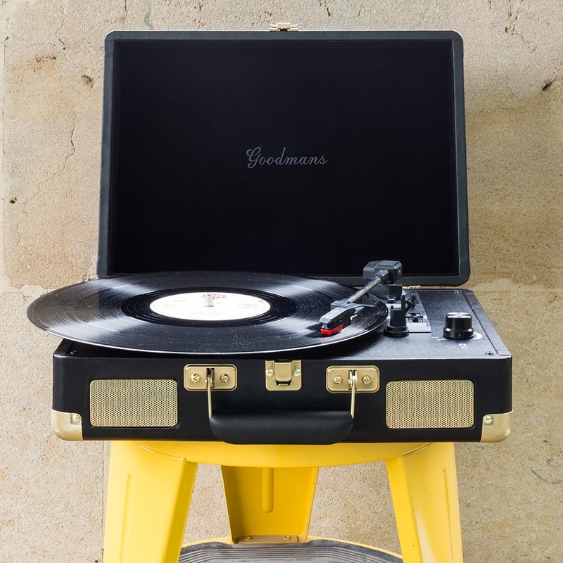 【圣诞礼物】Goodmans Ealing Turntable 英国手提箱黑胶唱片机 - 扩音器/喇叭 - 其他材质 多色