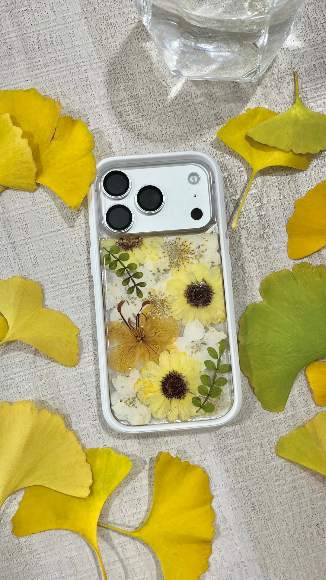 原创 押花手机壳 x 向日葵  犀牛盾 空压壳 iphone 订制手机 压花 - 手机壳/手机套 - 压克力 