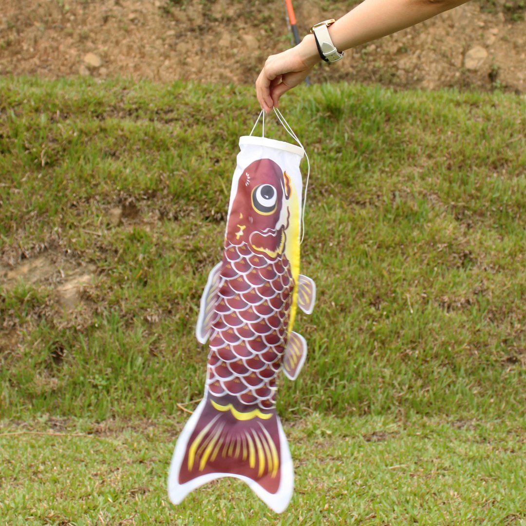 台湾鲤鱼旗60CM (深咖啡) - 摆饰 - 聚酯纤维 咖啡色