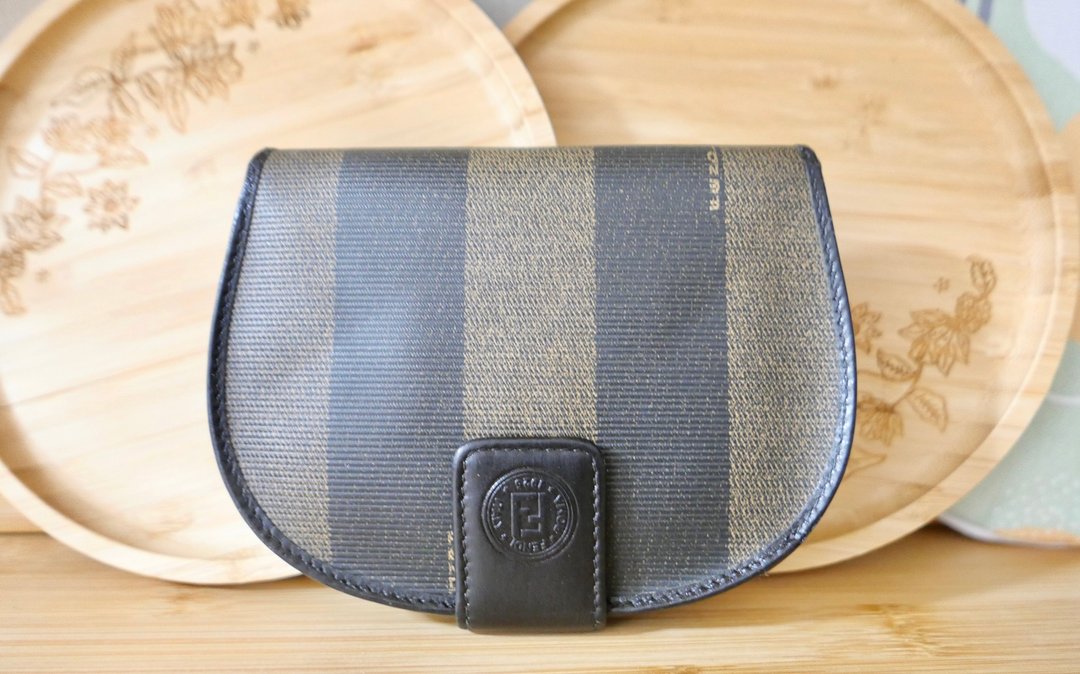 Fendi中古小钱包/古董包 - 附送链条背带 - 零钱包 - 其他材质 灰色