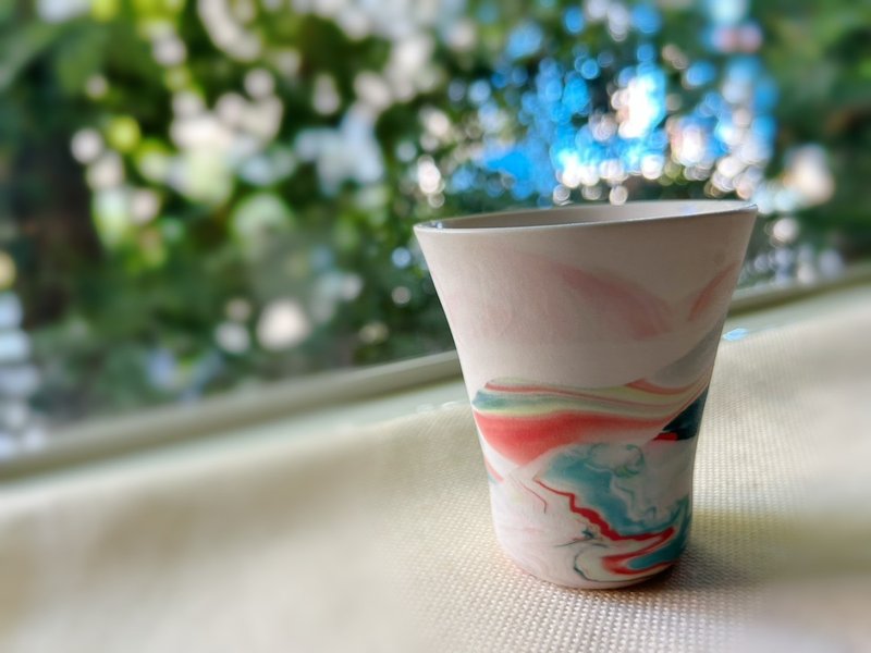 彩色山的酒杯 - 酒杯/酒器 - 瓷 多色