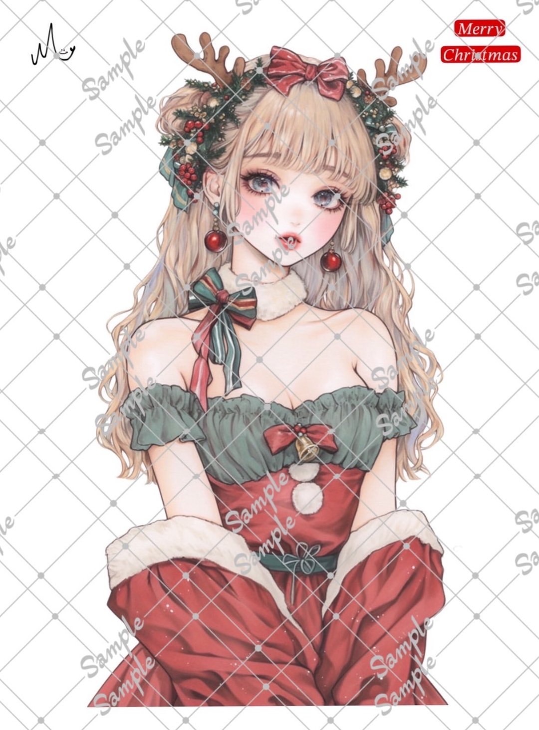 原创人物贴纸 期间限定圣诞系列 贩售至12月10日 - 贴纸 - 纸 