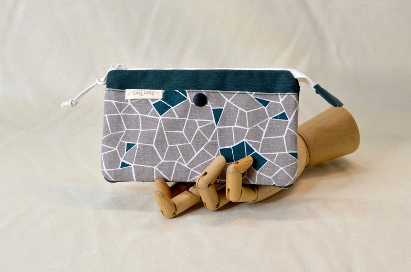 【日本布】布手作多层收纳钱包_有卡片专属收纳口袋#密瓜 - 皮夹/钱包 - 棉．麻 