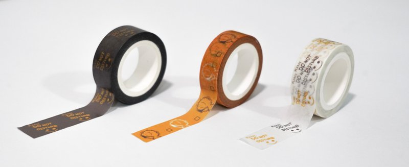 MurmurBoo - Washi Tape | 和纸胶带 (1 set 3 款) - 纸胶带 - 纸 白色