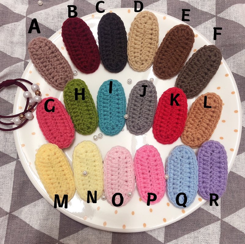 CHUCHU手作 毛线编织发夹  浏海夹 侧边夹 - 其他 - 其他材质 