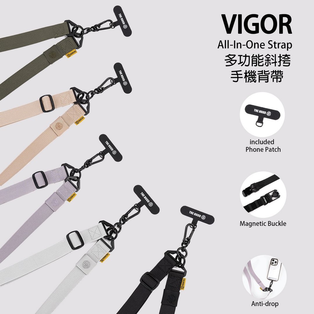 VIGOR 时尚日系多功能斜挎背带 25mm宽幅尼龙带 适合任何型号手机 - 手机配件 - 尼龙 多色