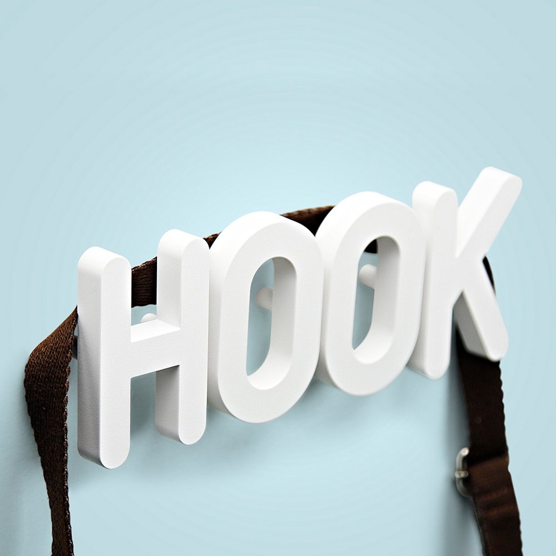 24H 快速出货 | 【特价】QUALY HOOK 壁挂 - 摆饰 - 塑料 咖啡色