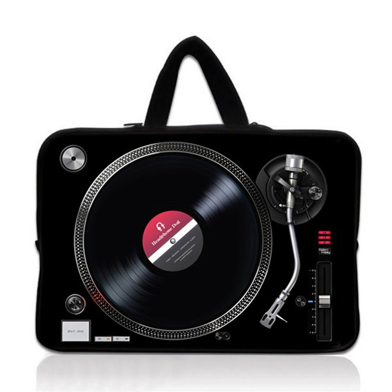 HeadphoneDog时尚唱盘笔电包 经典黑 12 13 15 17寸 附可调背带 - 平板/电脑保护壳 - 其他材质 黑色