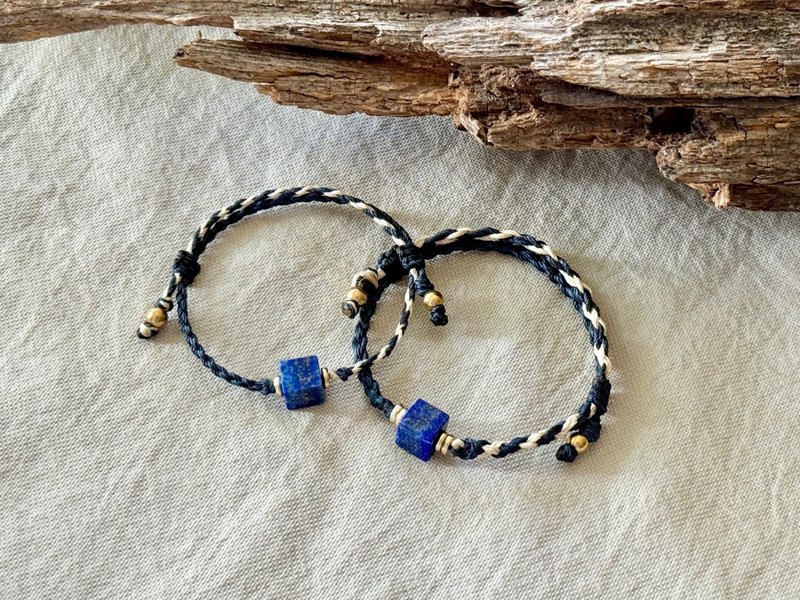 自我的隐喻 / 青金石 编绳 手链 - 手链/手环 - 水晶 蓝色