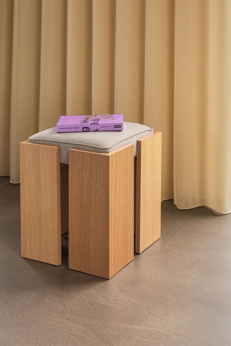 预购【Hübsch】－881912 自然色造型福马椅凳 - 椅子/沙发 - 其他材质 