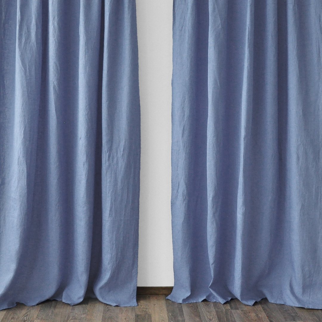 70 colors regular and blackout linen curtains / Custom curtains / 2 panels - 门帘/门牌 - 亚麻 多色