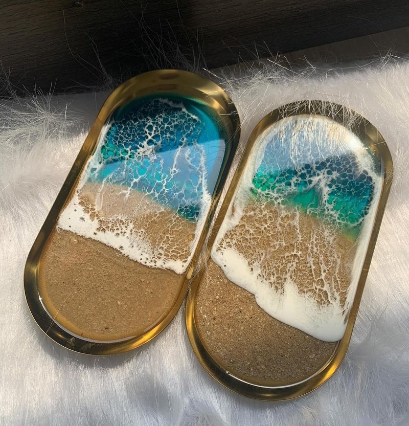 海浪饰品托盘 - 摆饰 - 其他材质 