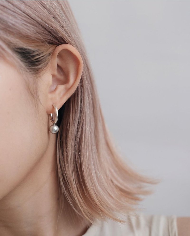 Kura Earrings - 耳环/耳夹 - 贵金属 银色