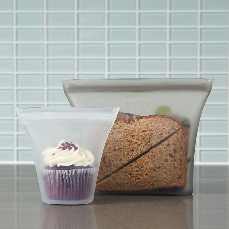 【ZipTop】美国白金硅胶袋 袋型三件组-岩石灰 - 其他 - 硅胶 灰色