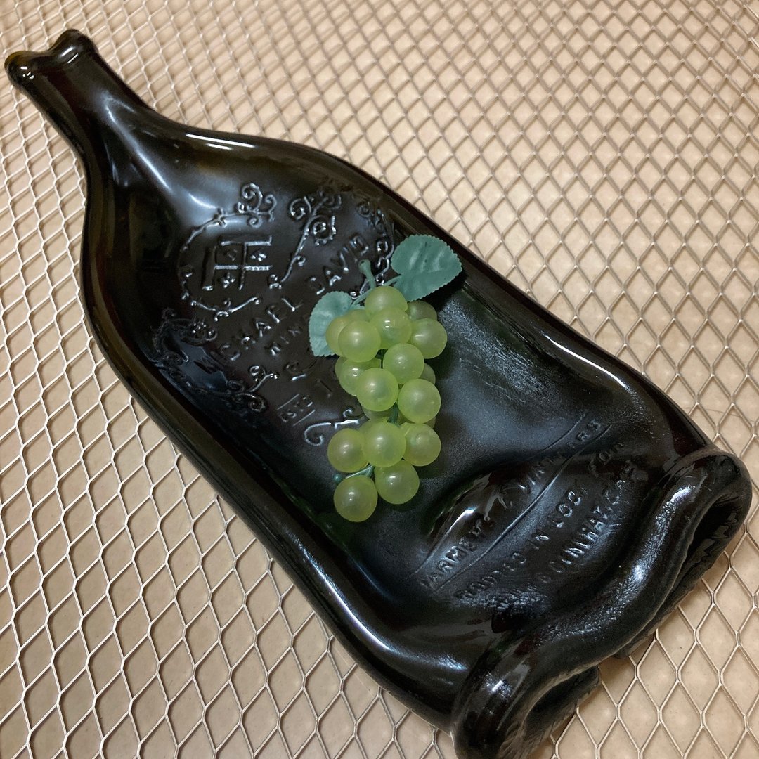 限量 白酒chardonnay酒瓶盘 收纳盘 - 盘子/餐盘/盘架 - 玻璃 