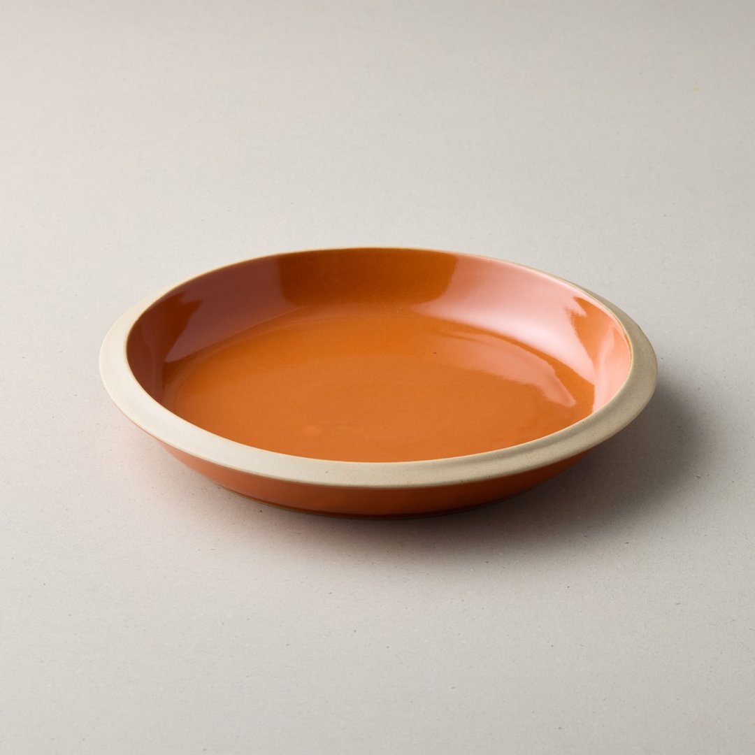 日本濑户烧 - 釉彩深缘盘 - 两款任选 - 24.5 cm - 盘子/餐盘/盘架 - 瓷 多色