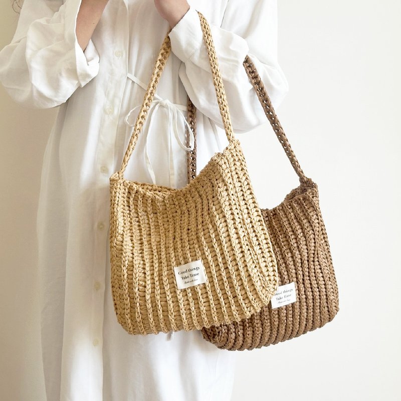 【 DIY教学影片材料包 】立体织纹拉链包 赠冬日胖胖线版织图 - 编织/刺绣/羊毛毡/裁缝 - 棉．麻 多色