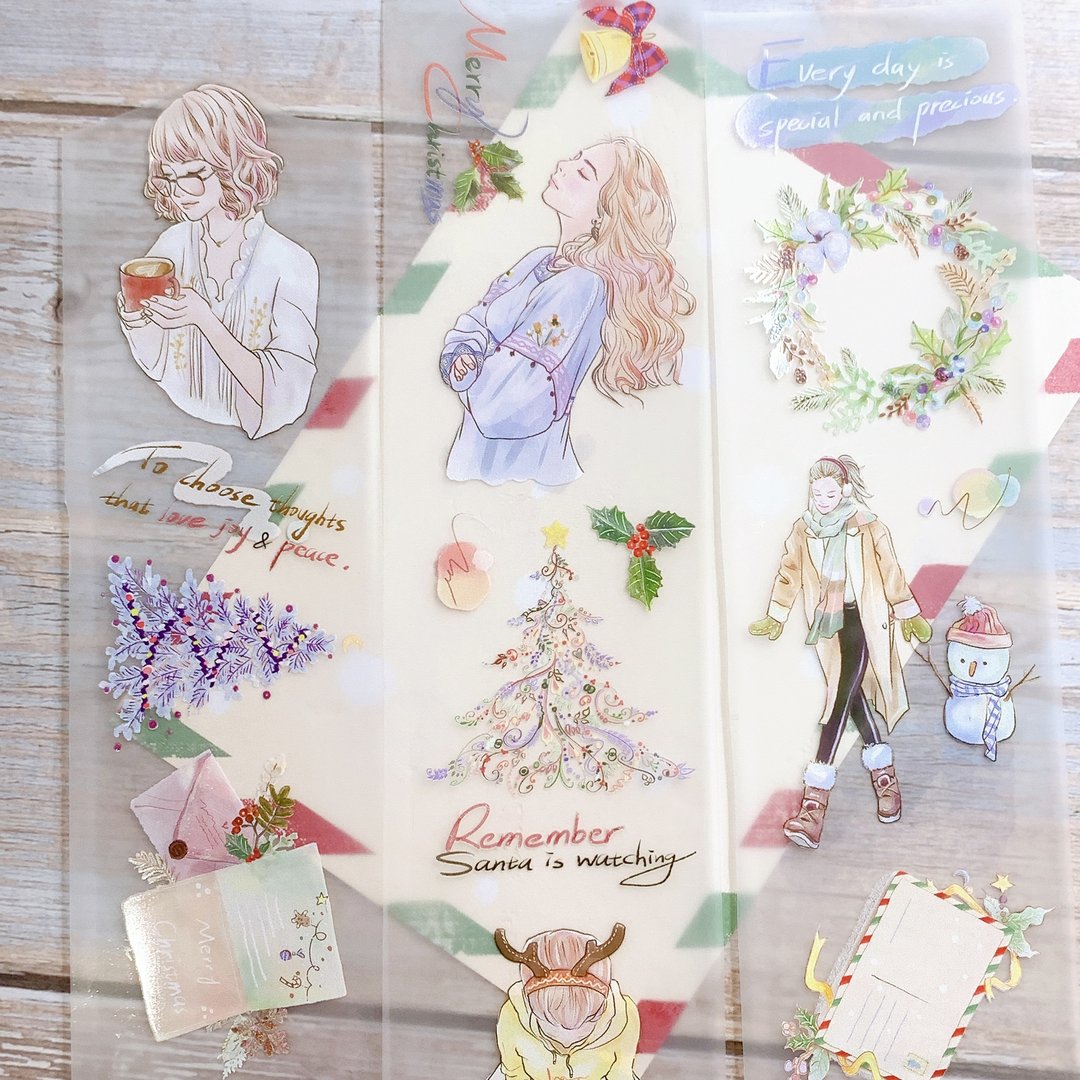 5cm纸胶带 | 圣诞。All the Happiness | 雾面PET - 纸胶带 - 塑料 多色