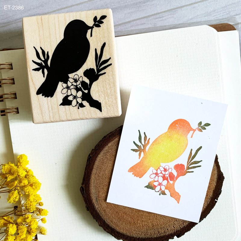 枫木印章-花鸟剪影 ET-2386 - 印章/印台 - 木头 