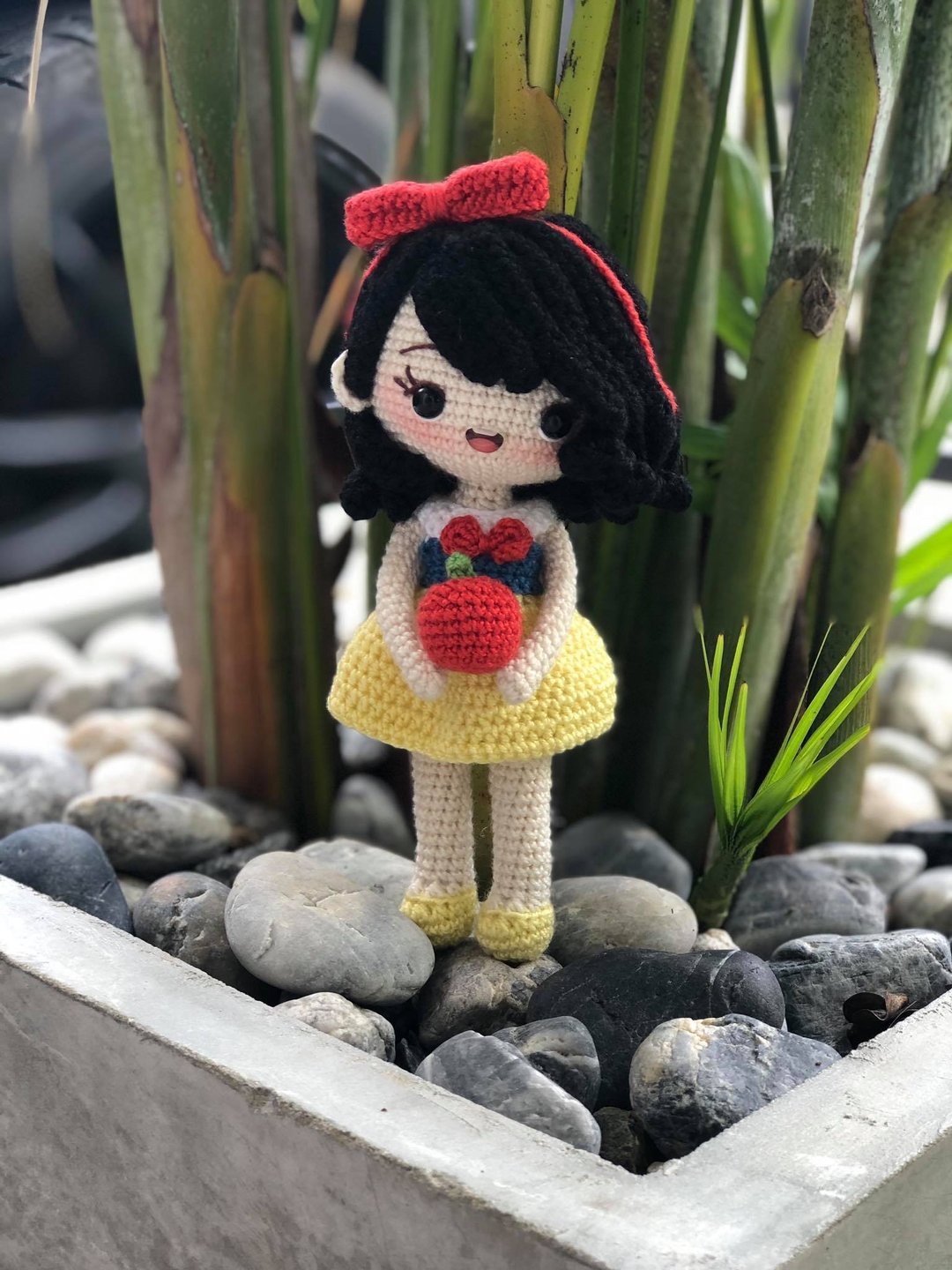 crochet doll , snow white, princess doll, amigurumi - 玩偶/公仔 - 其他材质 多色