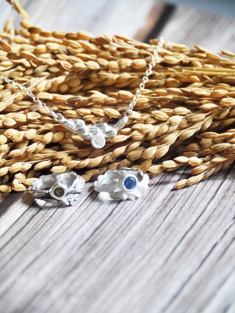 台北龙山寺站+稻米香~项链/手链/戒指~纯银黏土/手作课程/体验活 - 金工/饰品 - 纯银 