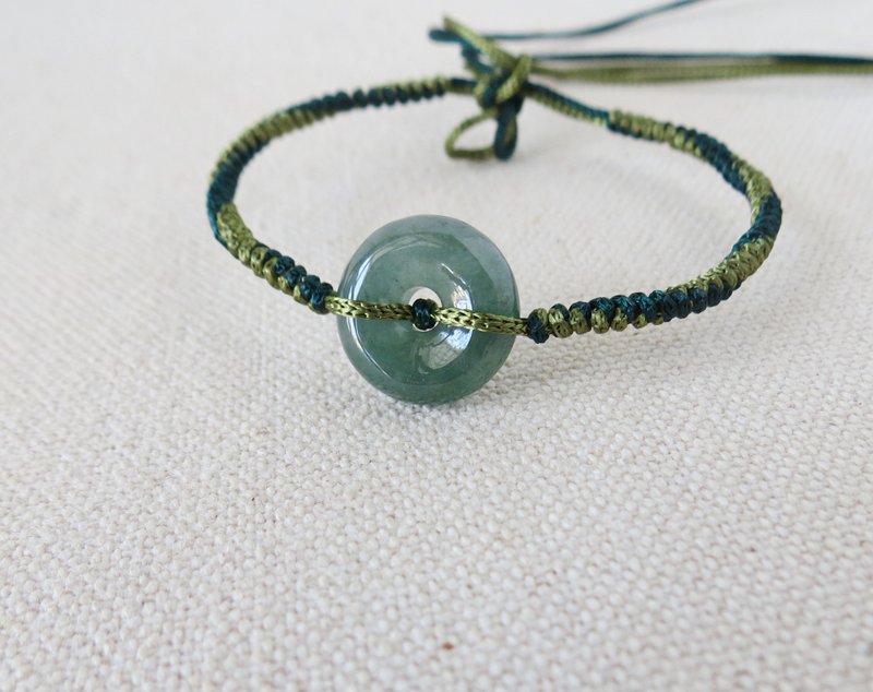 本命年【单售平安扣】平安扣翡翠*SS34*招财、保平安 - 手链/手环 - 宝石 多色