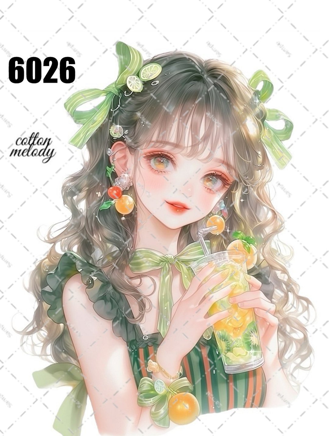 原创贴纸 no.6026 人物贴纸 原创贴纸 女孩贴纸 原创人物贴纸 - 贴纸 - 纸 