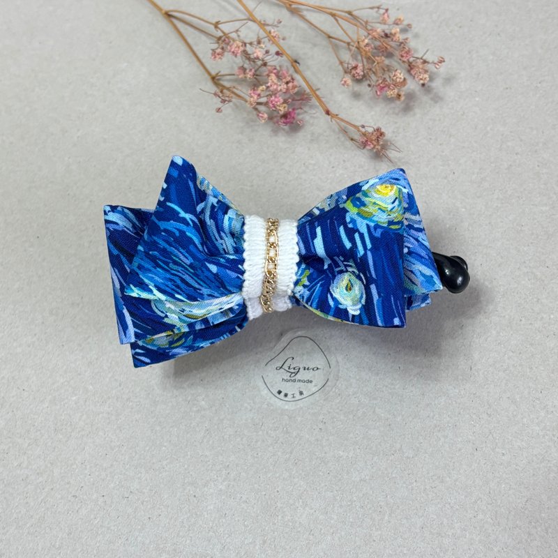 梵谷 | 双层结相交夹 | 香蕉夹 - 发饰 - 棉．麻 多色