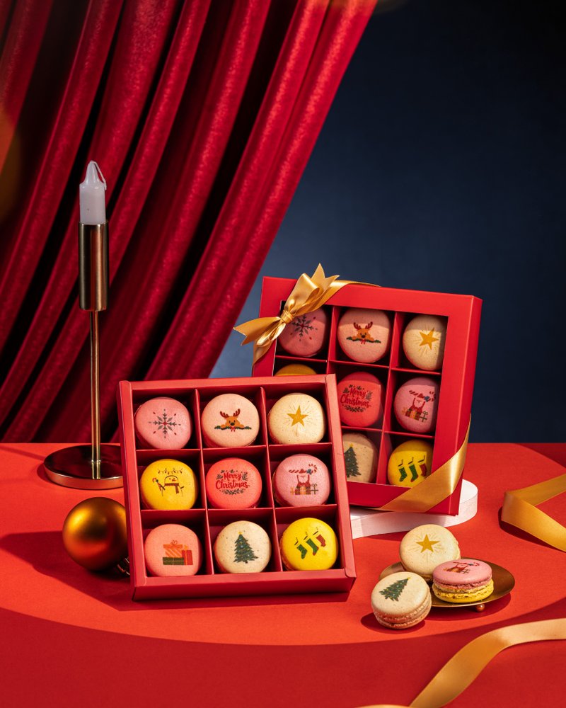 【HABIBI马卡龙】9入圣诞节礼盒(预购商品) - 蛋糕/甜点 - 其他材质 