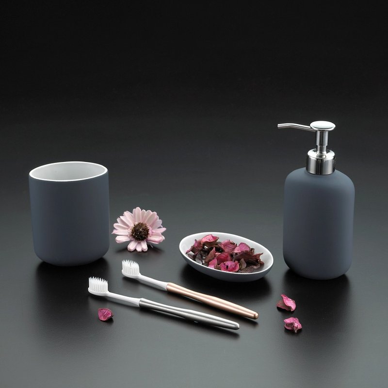 (一年份) 不锈钢减塑牙刷-金色 (1柄+6刷+1原钢色底座+刻印名称) - 其他 - 其他金属 金色