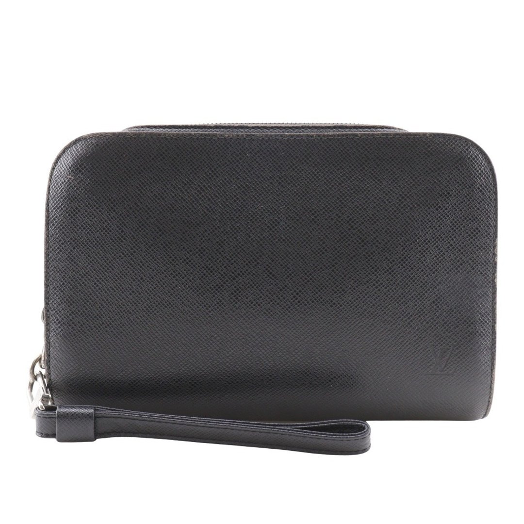 【日本直送】LOUIS VUITTON 路易威登 M30182 Taiga 皮革 By The Way 手拿包 黑色 VI0094 男士【二手】 - 手拿包 - 真皮 黑色