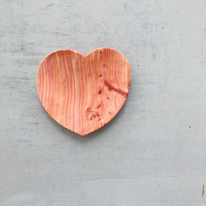 龙柏爱心盘 - 盘子/餐盘/盘架 - 木头 