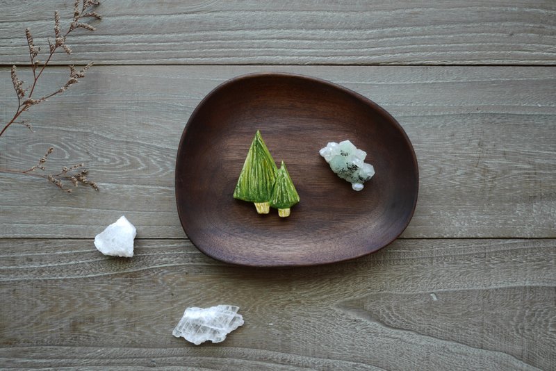 别针 | 绿色杉树林 - 胸针 - 粘土 绿色