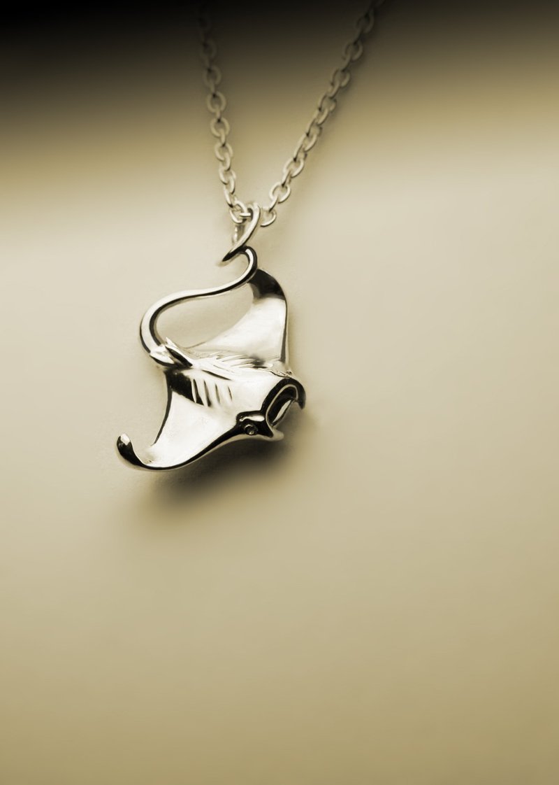 魟鱼项链 - 项链 - 其他金属 银色