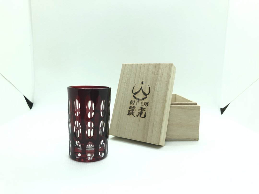 Oval shot glass - 玻璃杯 - 玻璃 红色