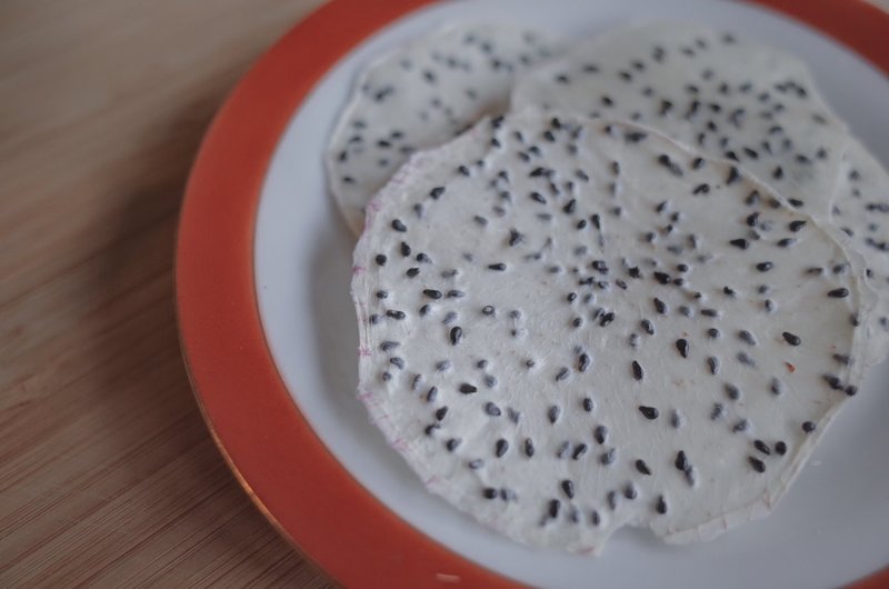 原片火龙果脆片 - 水果干 - 新鲜食材 白色