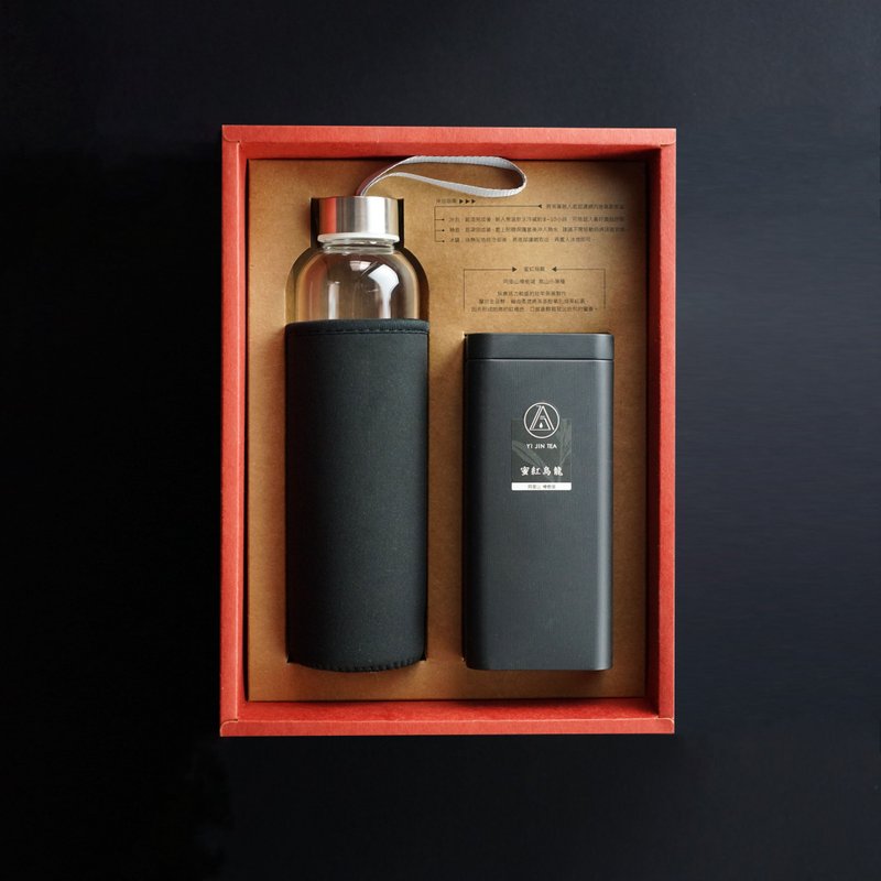 【红运】乙今玻璃冲泡瓶/蜜红乌龙 - 水瓶/水壶 - 玻璃 红色