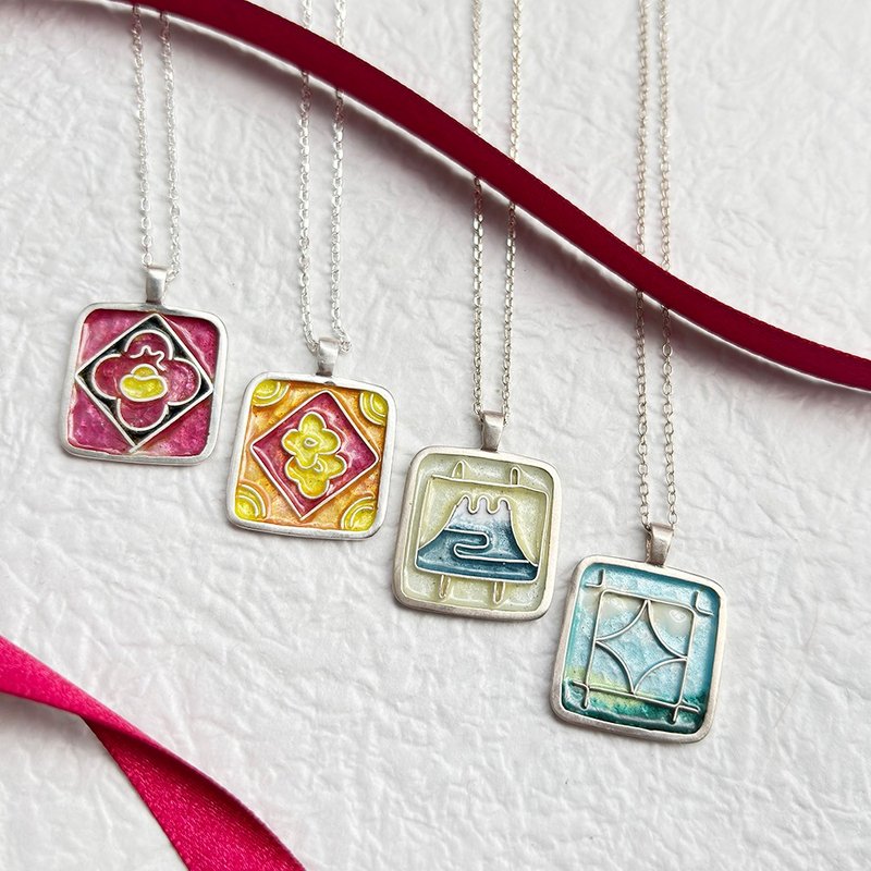 双人体验【铁窗花掐丝项链】珐琅工艺轻体验–把新年祝福戴在身上 - 金工/饰品 - 珐琅 